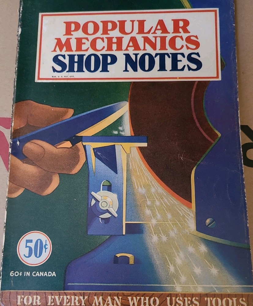 Popular Mechanics Shop Notes: Mechanic, Painter, Carpenter, Auto Worker Vtg 1950