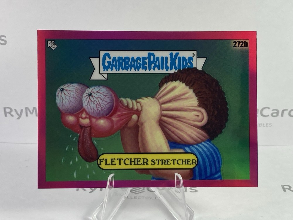 Fletcher Stretcher 2024 Topps Garbage Pail Kids Chrome 7 Base #272b Magenta