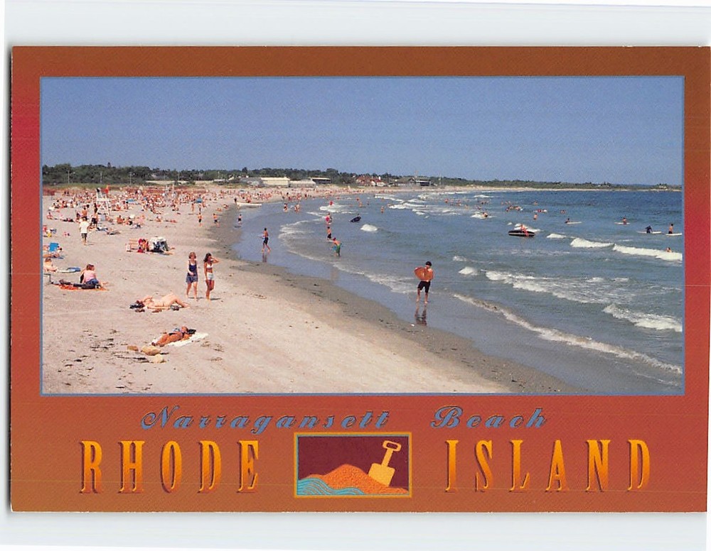 Postcard Narragansett Beach Narragansett Rhode Island USA