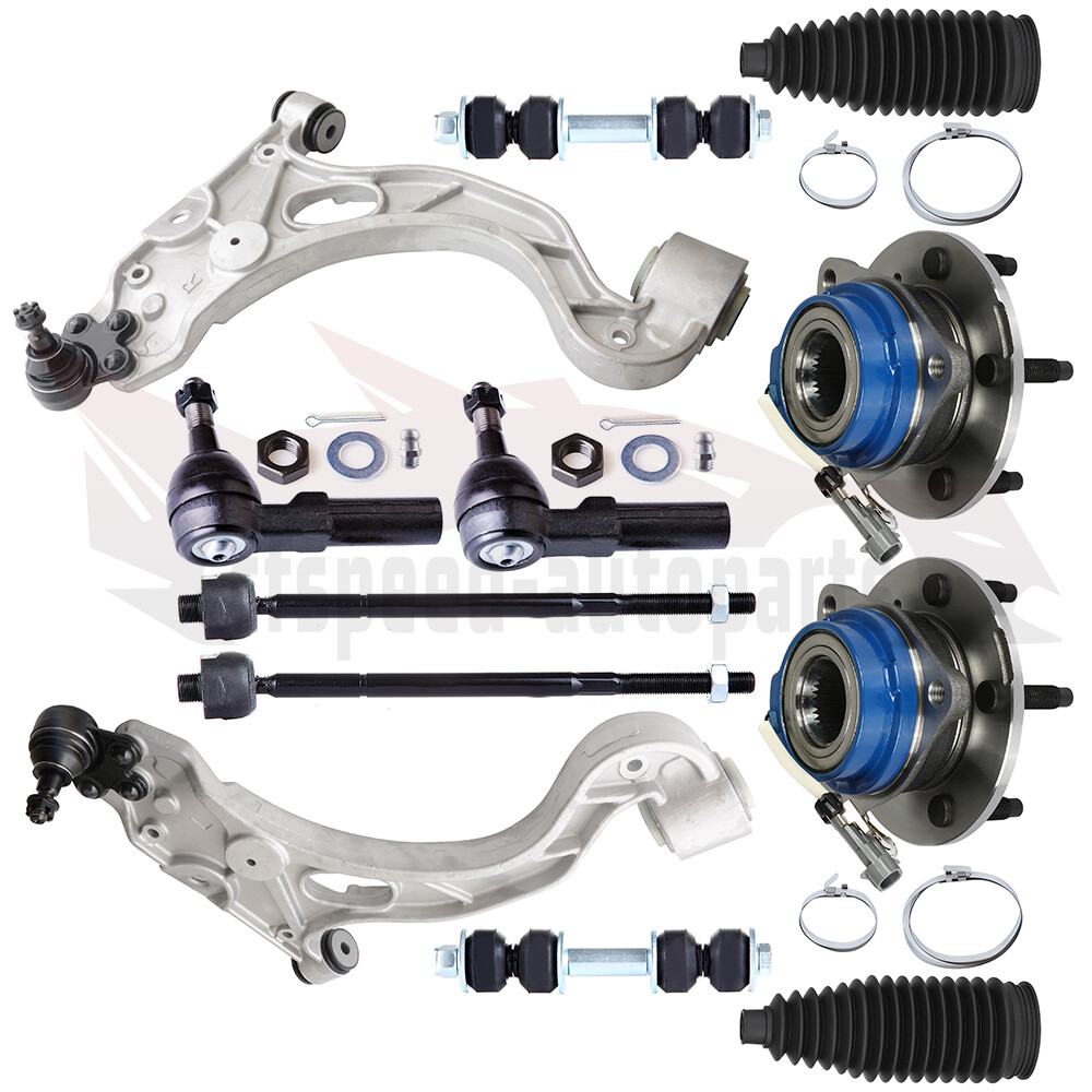 12PCS Front Control Arm Suspension Tie Rod Ball Joint Kit for Buick LeSabre DeVille