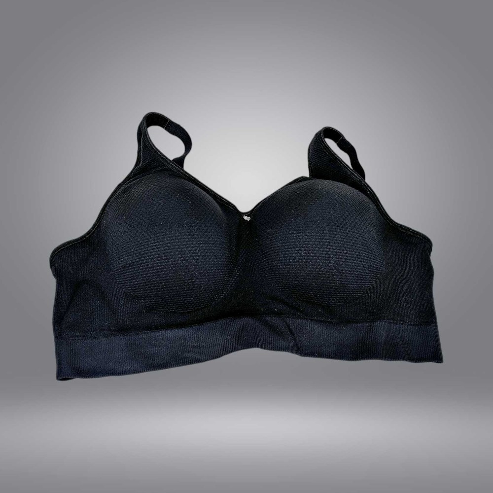 Breezies Women's Bra Sz 40B Air Effects Seamless Underwire Black A622901