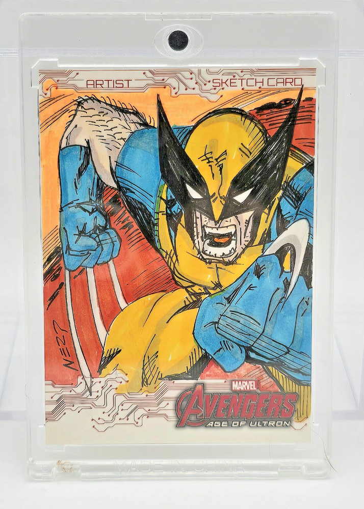 Marvel Art Sketch Card 1 of 1 Wolverine Marvel Avengers Age Of Ultron