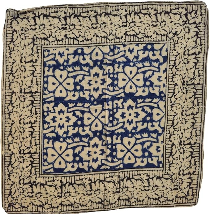 Handmade Block Print Bandana - Artisan Crafted Cotton Headscarf