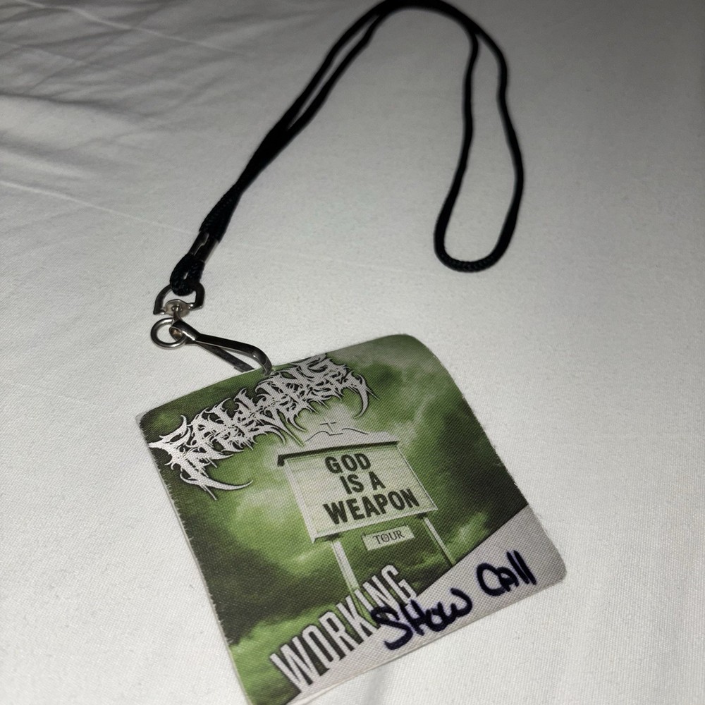 Falling In Reverse God Is A Weapon 2025 Official VIP Pass Working Crew