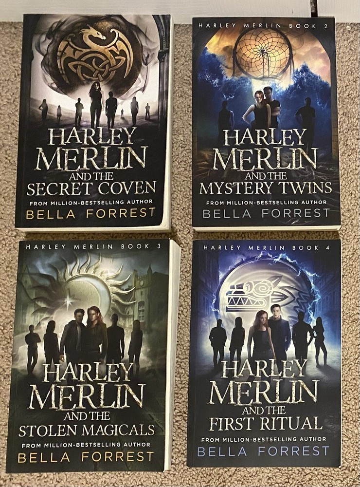 Harley Merlin - Paperback Book Set by Bella Forrest - Books 1-4 1 2 3 4