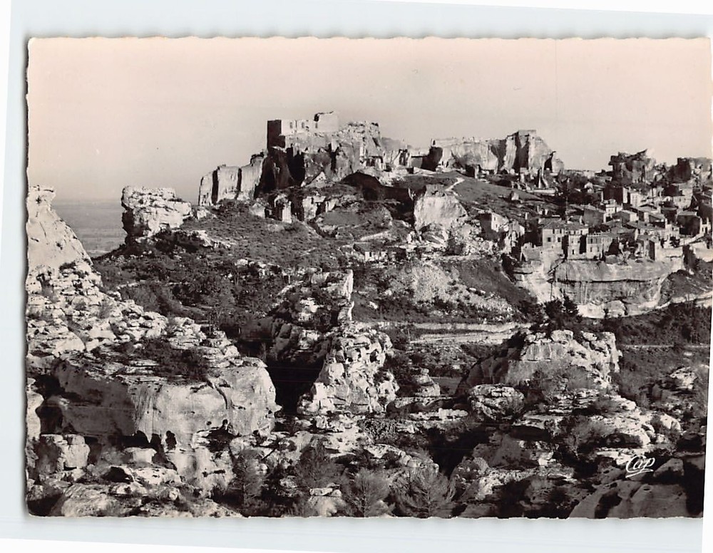 Postcard General View Les Baux-de-Provence France