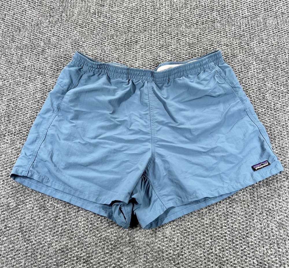 Patagonia Baggies Shorts Mens Blue Large Quick Dry Nylon Hiking Activewear