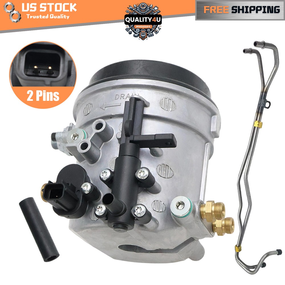 Fuel Filter Housing & Supply Return Line For Motorcraft Ford F-250 E-350 E-450