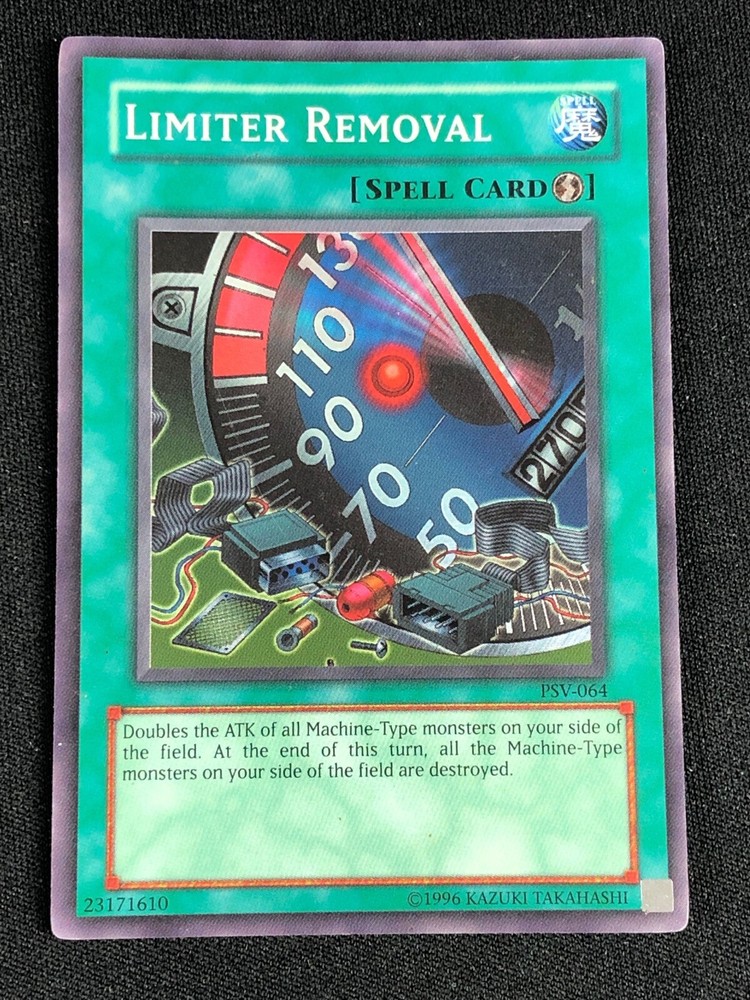 YuGiOh PSV-064 Limiter Removal Super Rare LP Condition  
