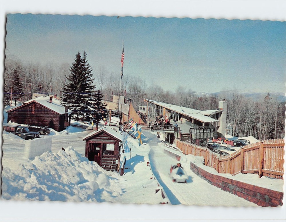 Postcard Olympic Bob Run Lake Placid New York USA