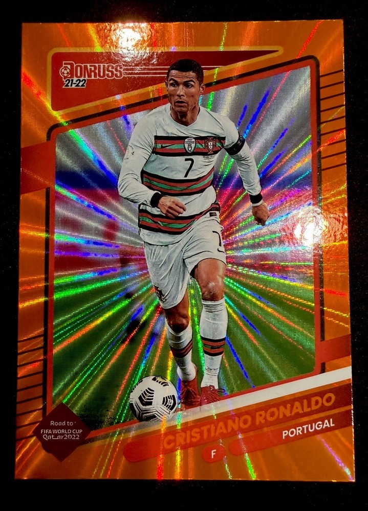 Panini Donruss Road to Qatar Cristiano Ronaldo Portugal #116 Orange Laser