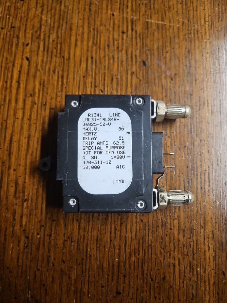 Alpha 470-311-10 / LMLB1-1RLS4R-36825-50-V Breaker 50 Amp Bullet Style / 2 Pin