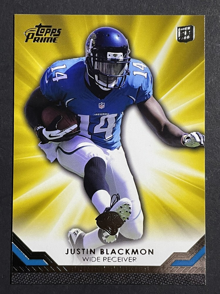2012 Topps Prime Justin Blackmon Rookie Card - Oklahoma State / Jaguars