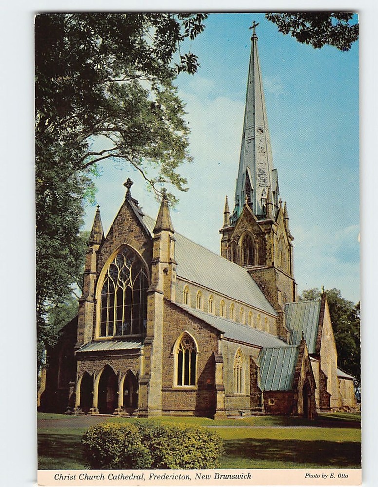 Postcard Christ Church Cathedral Fredericton NB Canada