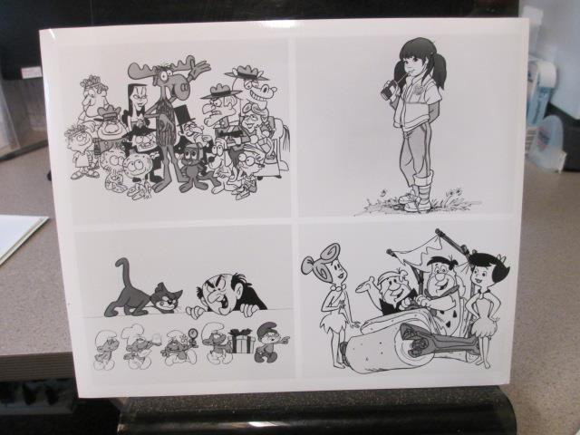 NBC TV show photo 1960s-80s CARTOON Bullwinkle Flintstones Smurfs Punky Brewster