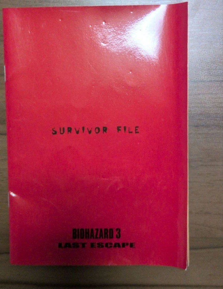 Resident Evil 3 Survivor File Book Capcom Biohazard 3 Last Escape Strategy Guide