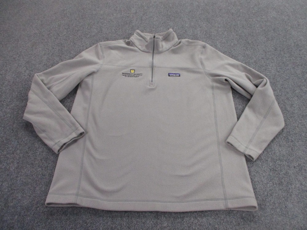 Patagonia Mens XL Gray Micro D Fleece Jacket Lightweight Hiking Outdoor
