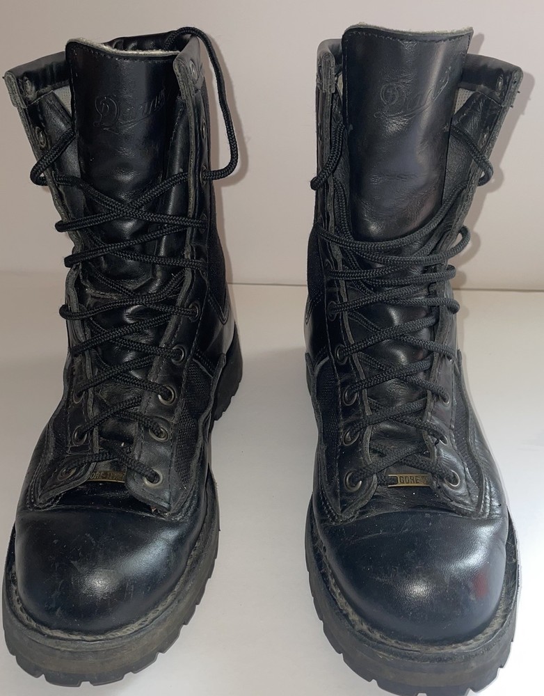 Acadia Danner Black Gore-Tex Work Riding Boots 21210 Size 8.5D Excellent Condition-image