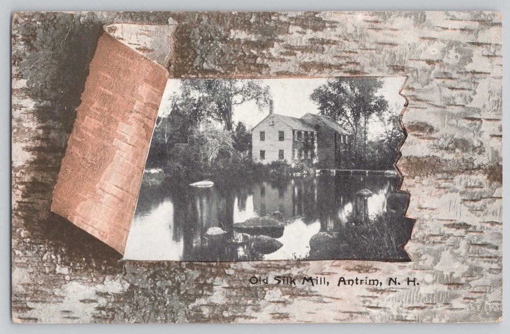 Antrim New Hampshire NH Old Silk Mill 1907 Antique Postcard