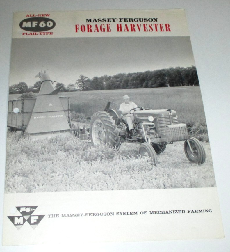 Massey Ferguson MF 60 Forage Harvester Sales Brochure Literature Ad 1959 137