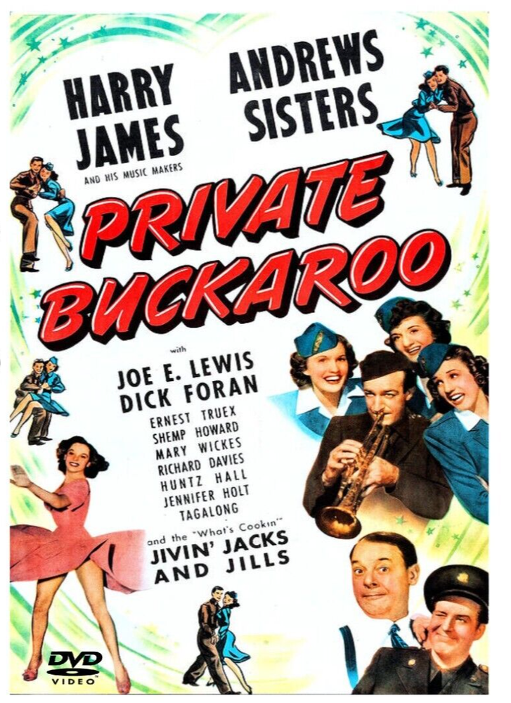 PRIVATE BUCKAROO DVD 1942 Musical classic Movie Andrews Sisters Harry James