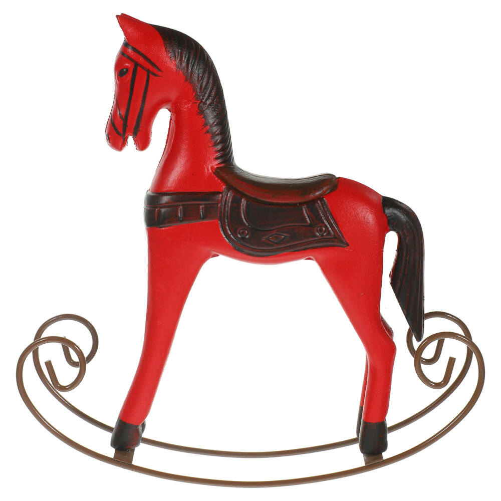 Wooden Horse Figurine Horse Decorative Figure Horse Animal Figure Wooden Statue