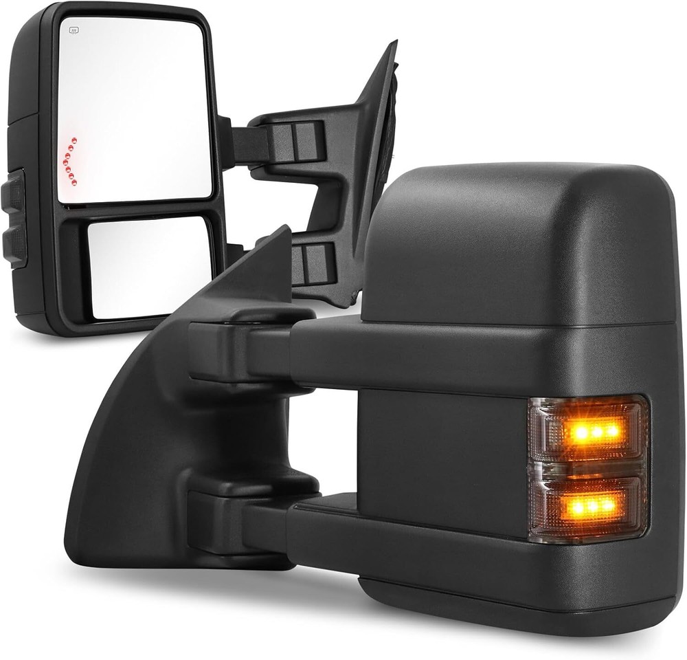 Used Power Heated Tow Mirrors for 2008-2016 Ford F250 F350 F450 F550 Super Duty
