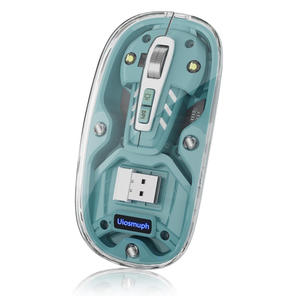 Tri-Mode Bluetooth Wireless Mouse with BT5.1 and 2.4GHz USB-C Rechargeable