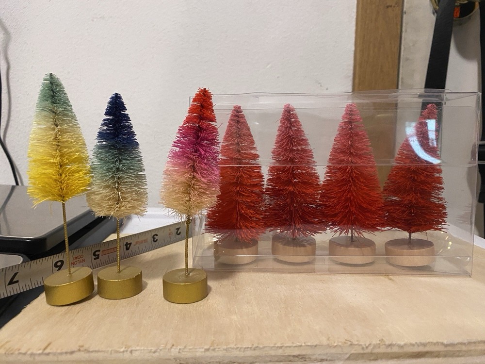 Mini Christmas Tree Lot Artificial Pine Decorations  