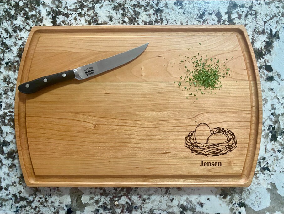 Bird Nest Cutting Board | Eggs Charcuterie Board | Custom Serving Tray |