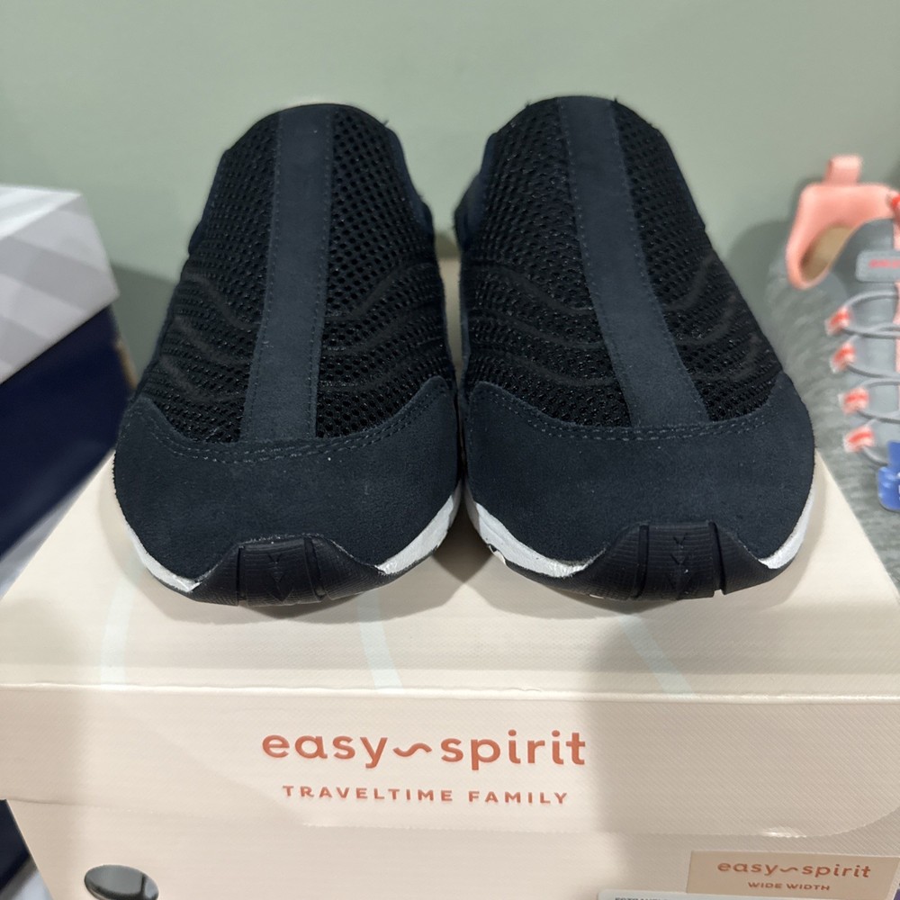 Easy Spirit Mule Travel Time Slip On Size 11 Wide Colors Navy and White New NIB