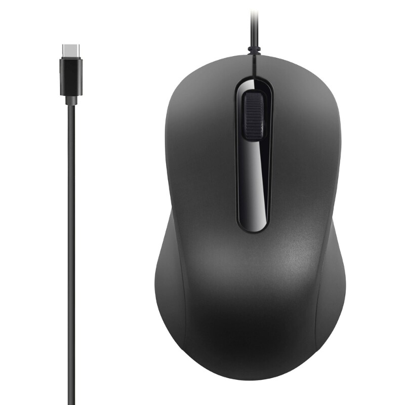 USB-C Mouse with 3 Buttons 1000DPI, Multi-Device Compatibility