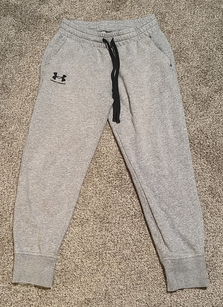 Men's Size Small Under Armour Loose Gray Sweatpant Joggers