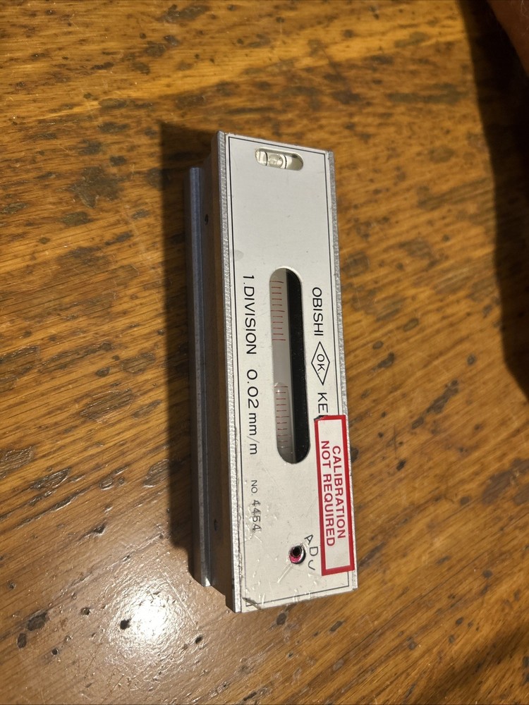 OBISHI KEIKI Precision Level Machinist Tool - .02mm/m Precision - 150mm - Japan