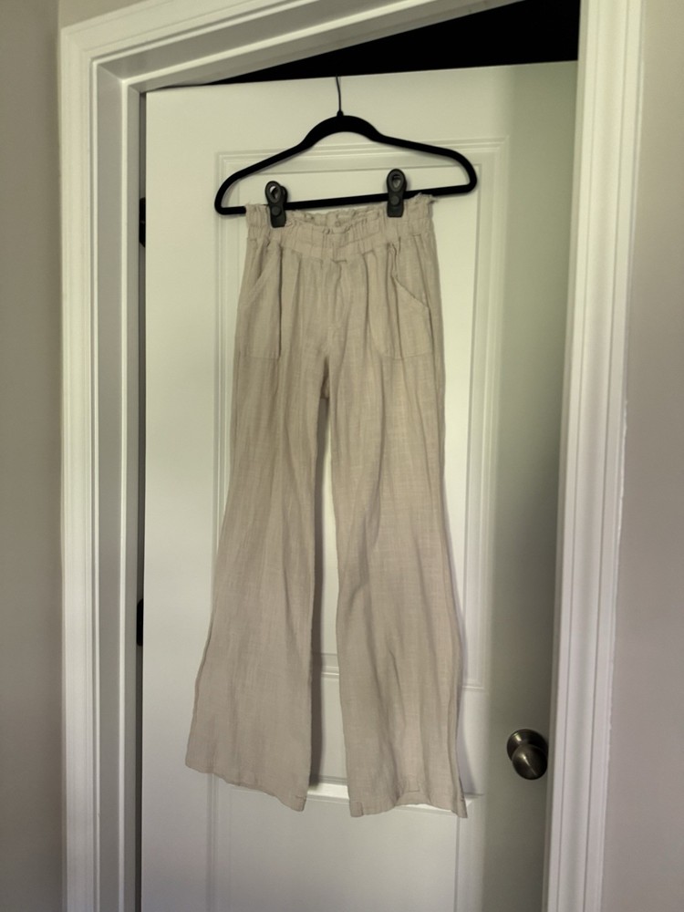Rewash womens beige Beach Pants Size M ￼