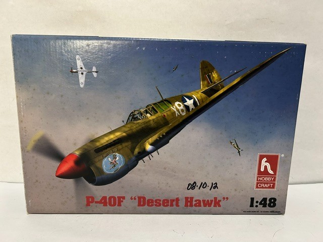 1/48 Hobby Craft P-40F Desert Hawk Open Box Contents Sealed
