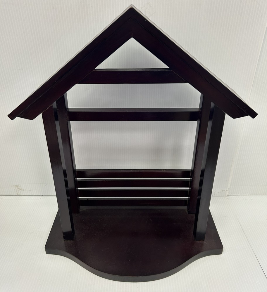 (MA6) Lenox First Blessing Nativity Creche #6027643 Wood Barn Stable Manger