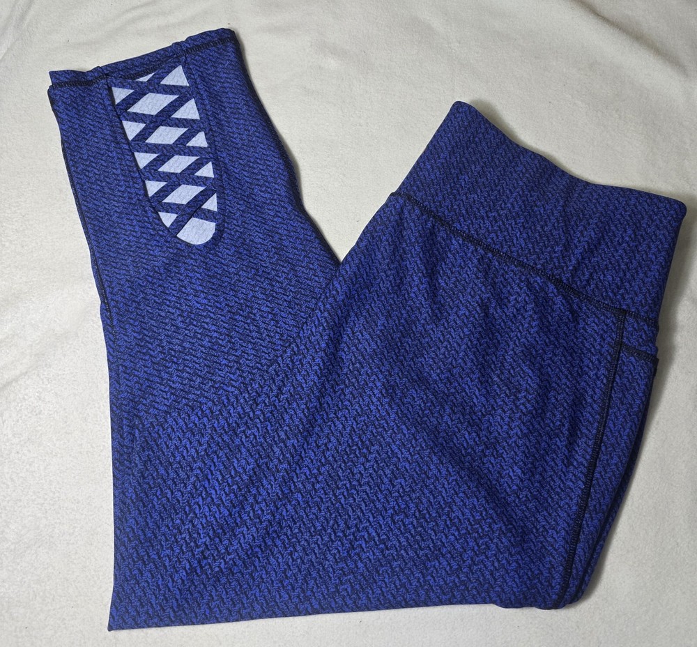 Lane Bryant LIVI Active Leggings, Blue With Pockets Size 18/20