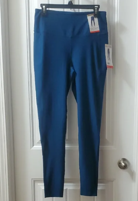Women's Mondetta Teal Blue High Waist Active Leggings Size Medium