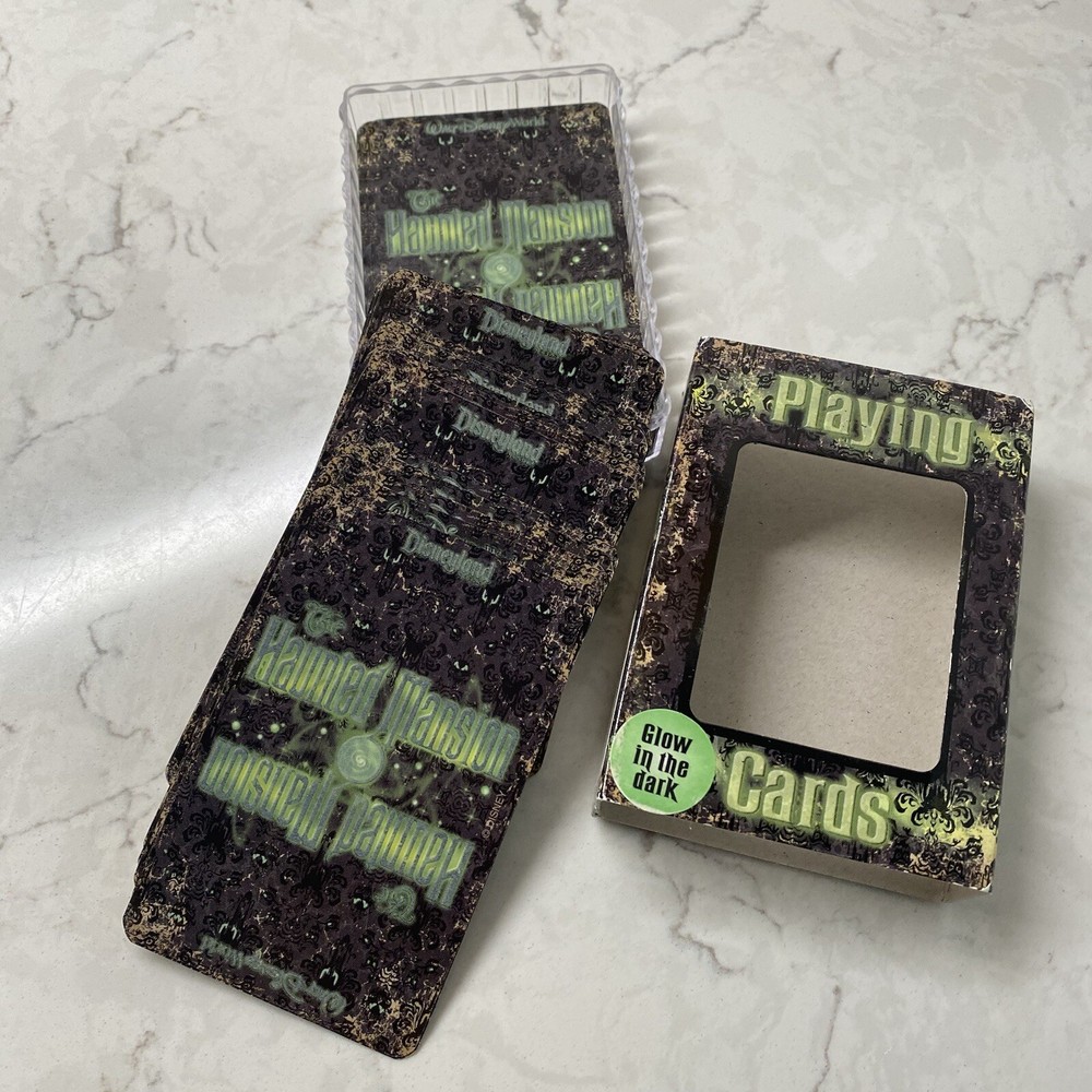Disney Haunted Mansion Glow in the Dark Playing Cards