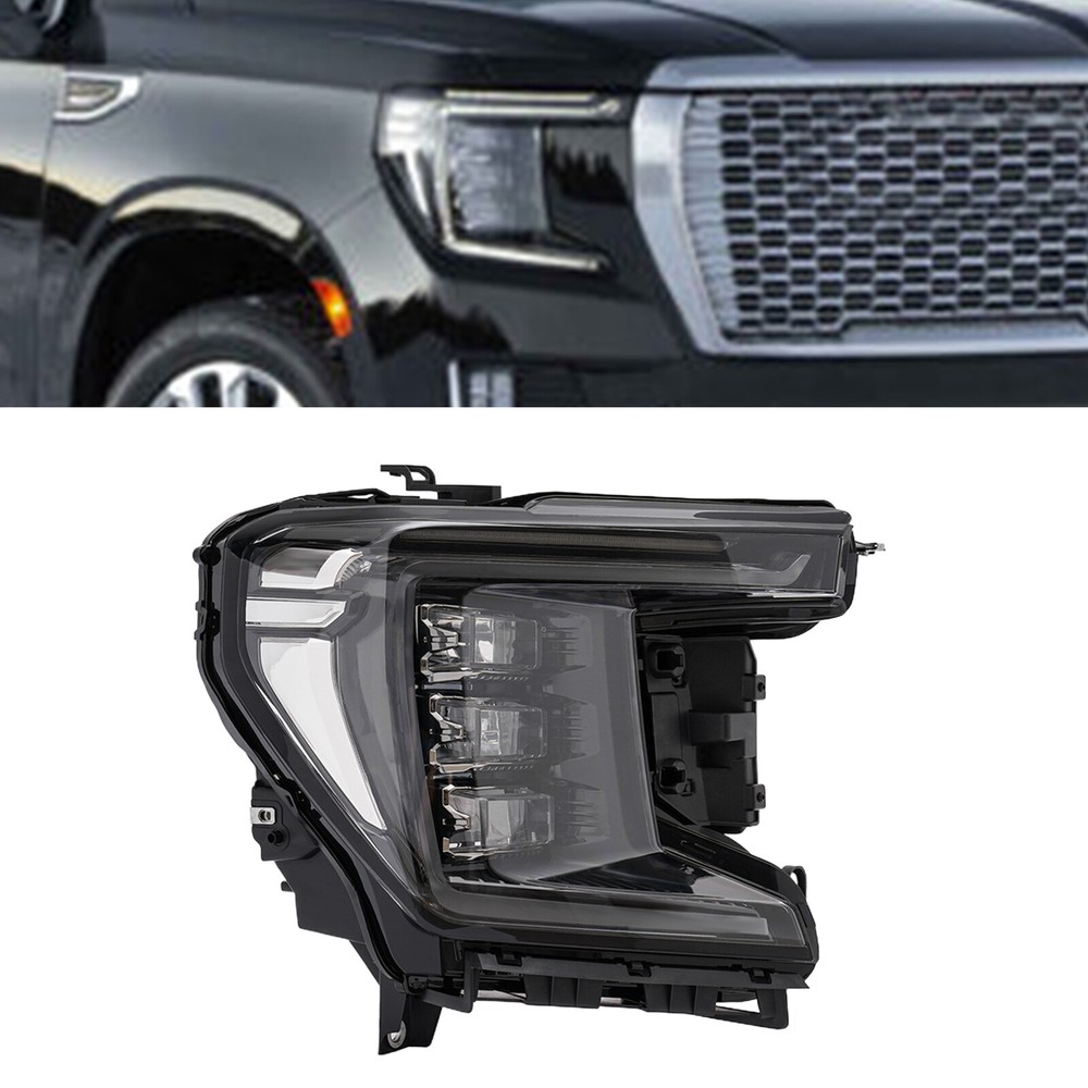 For 2021 2022 2023 GMC Yukon Headlight Front Right Passenger Side LED OEM Lamp