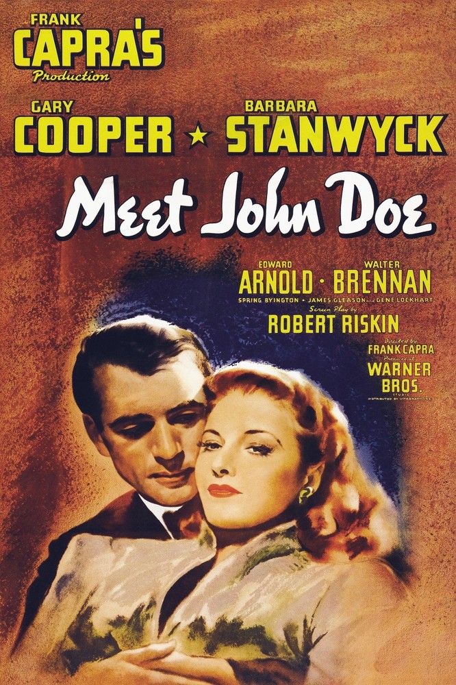 6114.Meet john doe.Gary.cooper.capra.stanwyck movie POSTER.Decoration.Graphic