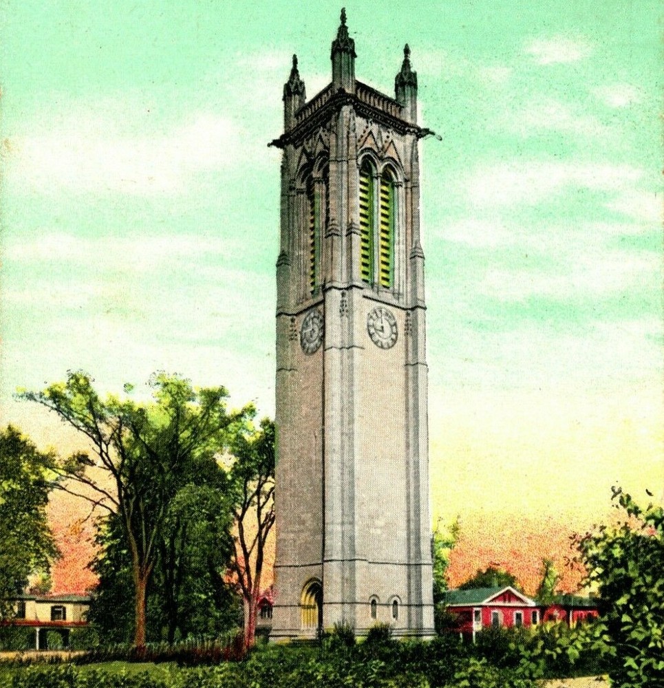 Keney Memorial Tower Hartford CT Connecticut 1909 Vintage Postcard Q14
