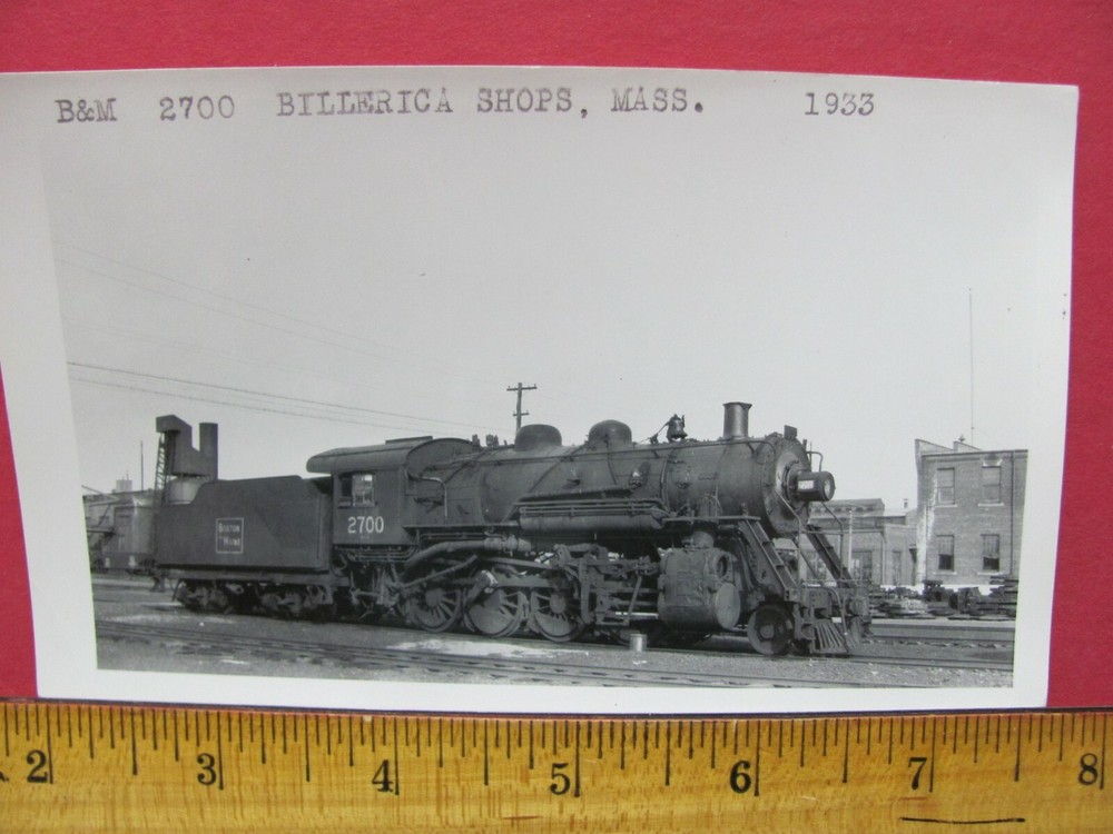 Boston & Maine Railroad Locomotive #2700 Photo Billerica Shops Massachusetts