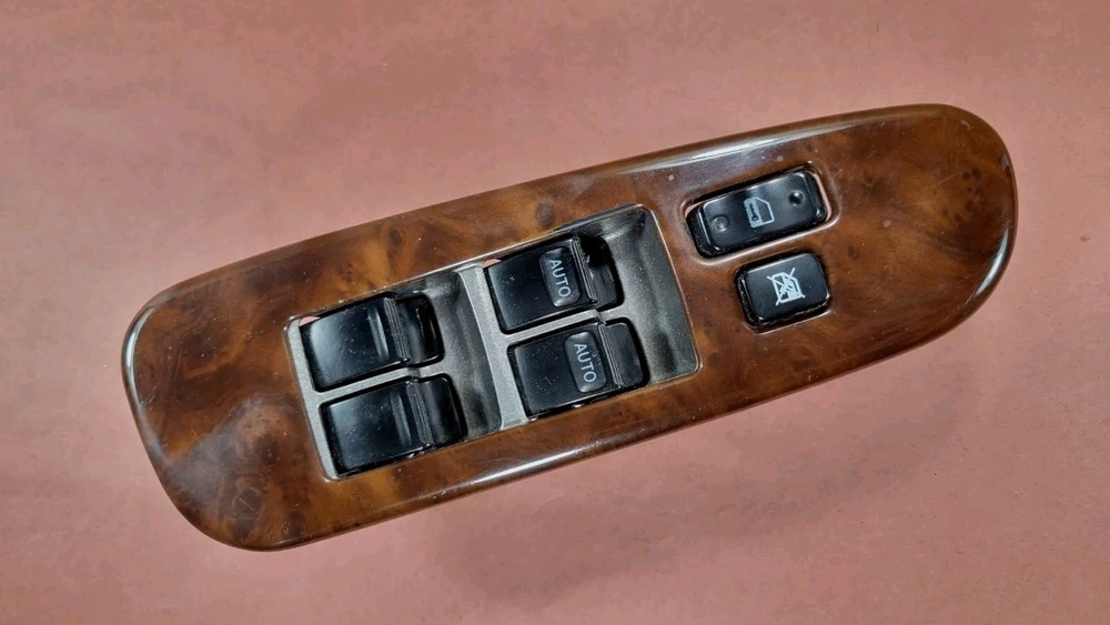 2001-2004 Toyota Sequoia LIMITED Left Driver Master Power Window Switch OEM WOOD