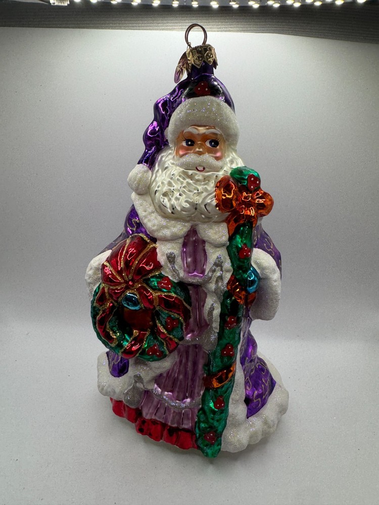 Christopher Radko Yorkshire Nicholas Santa Claus Christmas Tree Ornament READ