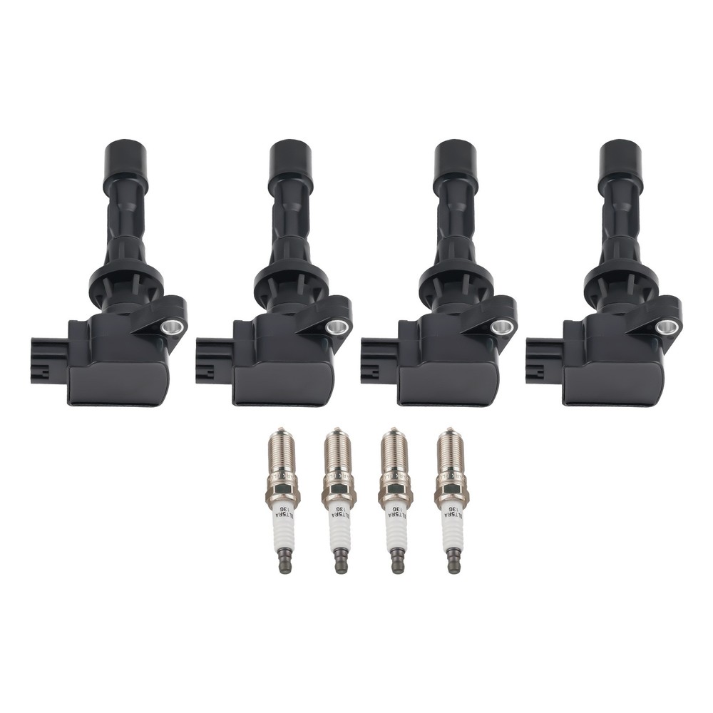 Ignition Coil Pack and Iridium Spark Plug Set of 4 For Mazda 3 6 CX-7 L4 UF540