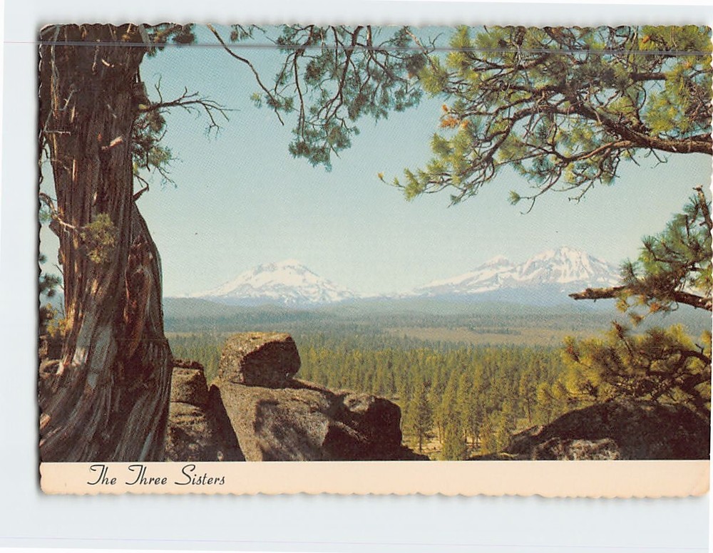 Postcard Three Sisters Central Oregon USA