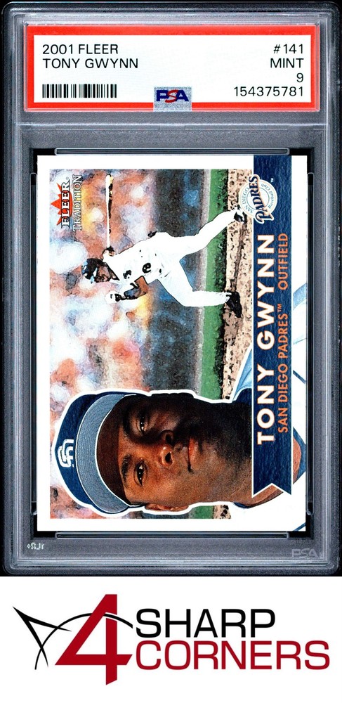 2001 Fleer #141 Tony Gwynn Padres Hof Psa 94SC breaks auction records weekly! Consign today!