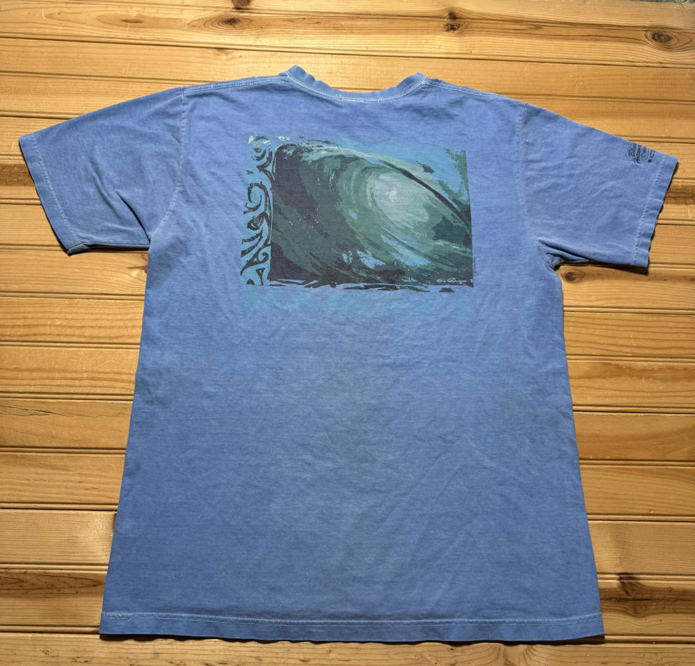 Vintage 90s Hawaii Wave Hawaii Tropical Beach Surfer Souvenir Shirt Size Medium